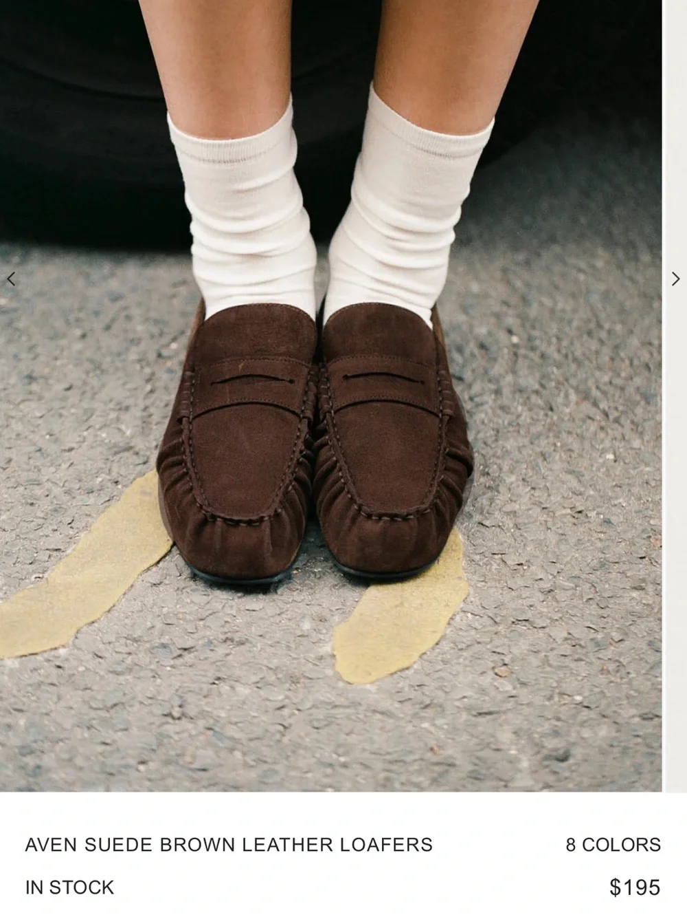 ALOHAS Brown Suede Loafers